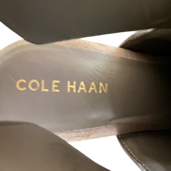 Cole Haan Pippa Grey Leather Booties 6 - Picture 6 of 7